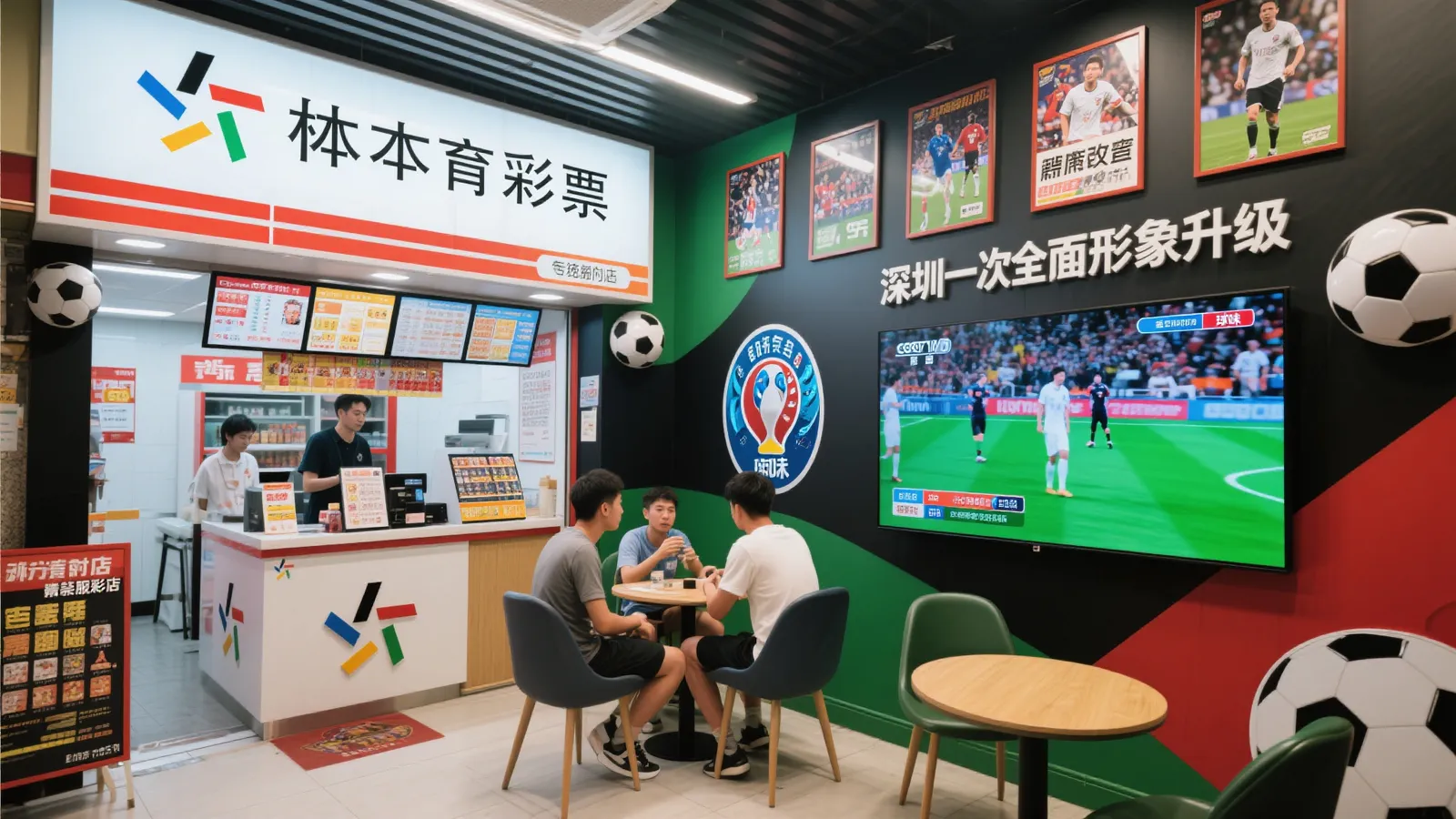 焕新亮相！“球”力四射！欧洲杯热战正酣，深圳这家体彩店火爆出圈！