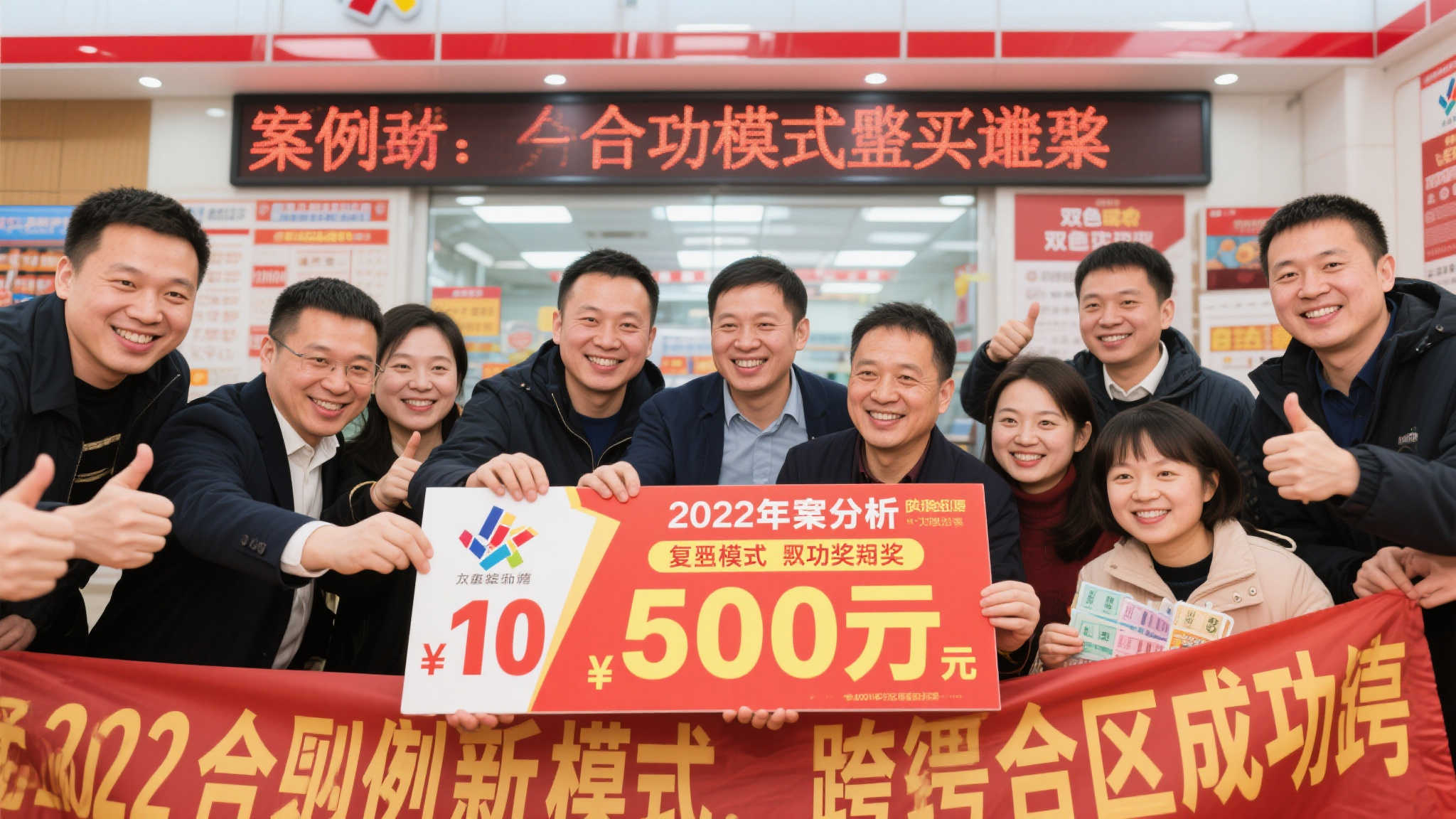 惊艳亮相！双色球639万跨区域合买团队直播领取大奖