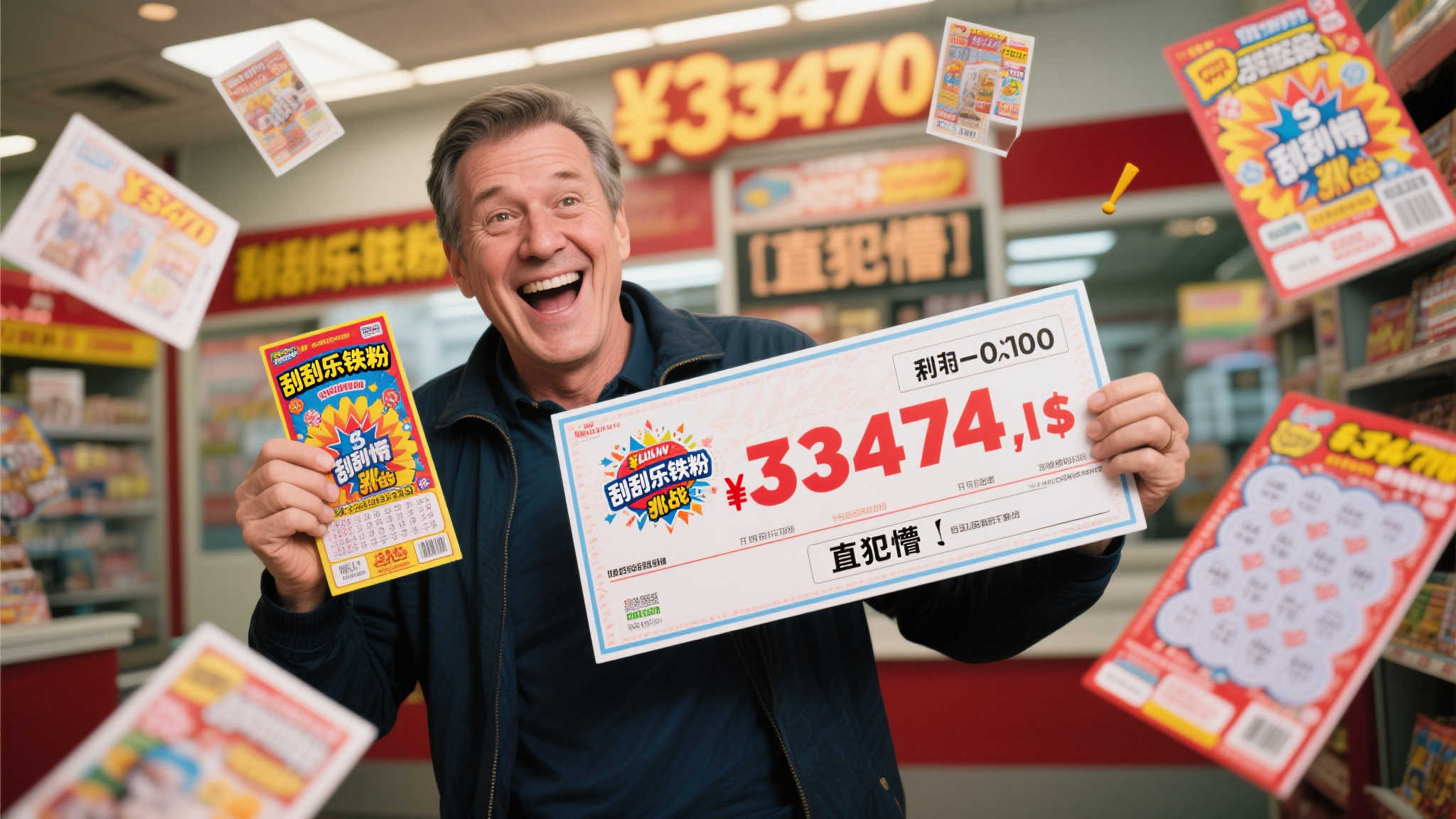 刮刮乐忠粉中3347万大奖一脸茫然 渴望回归平凡日子